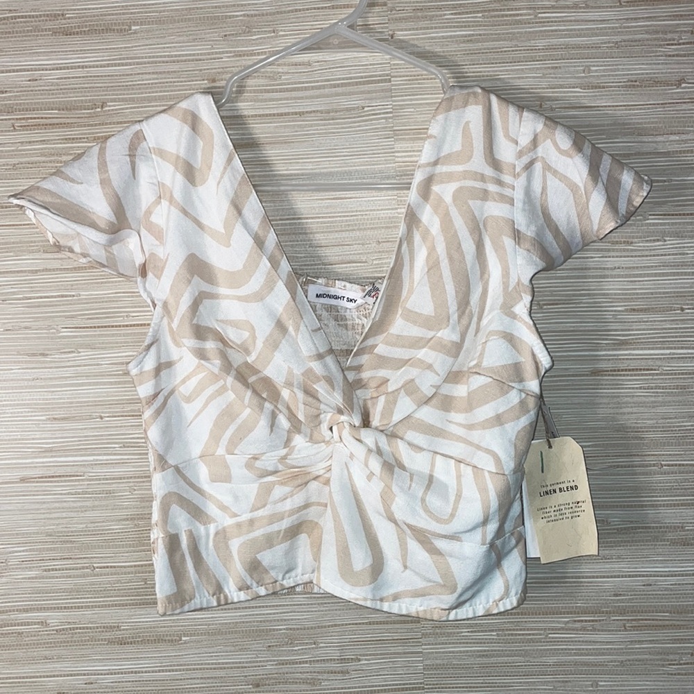 Linen Blend crop top